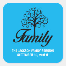 Customizable family reunion tree