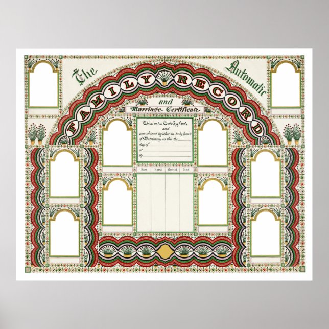 Customizable Family Tree & Marriage Chart (Front)