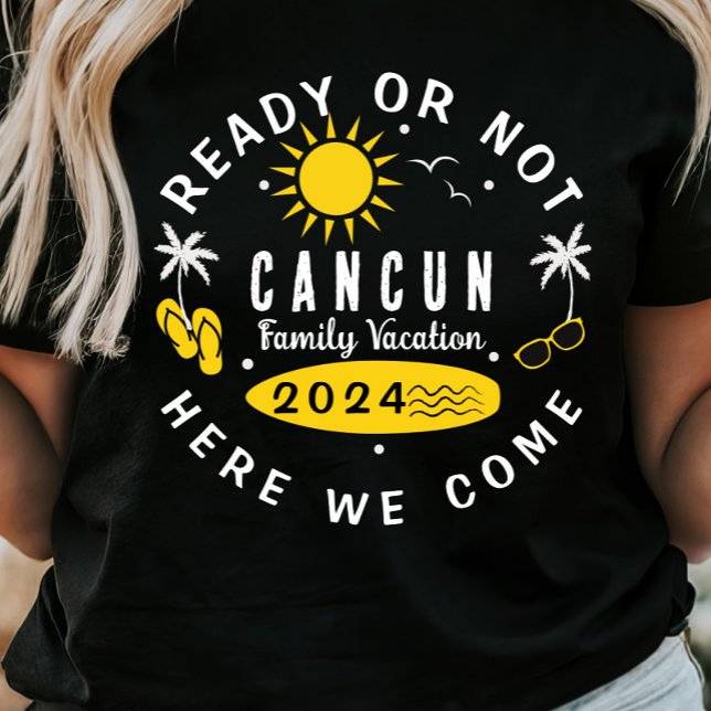 Customizable Family Vacation T-shirt (Cancun Family Vacation 2024 T-shirt)