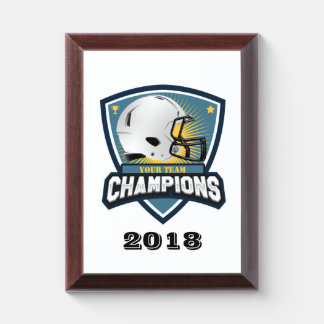 Customizable Fantasy Football Championship Plaque