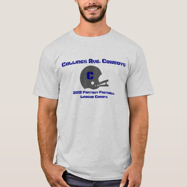 Customizable Fantasy Football Champs T-shirt (Front)