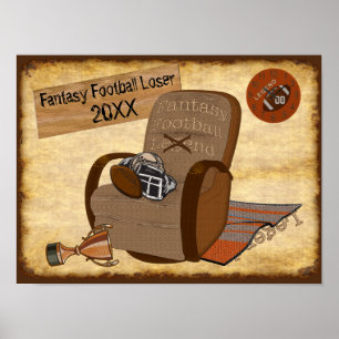 Customizable Fantasy Football Loser Ideas Poster