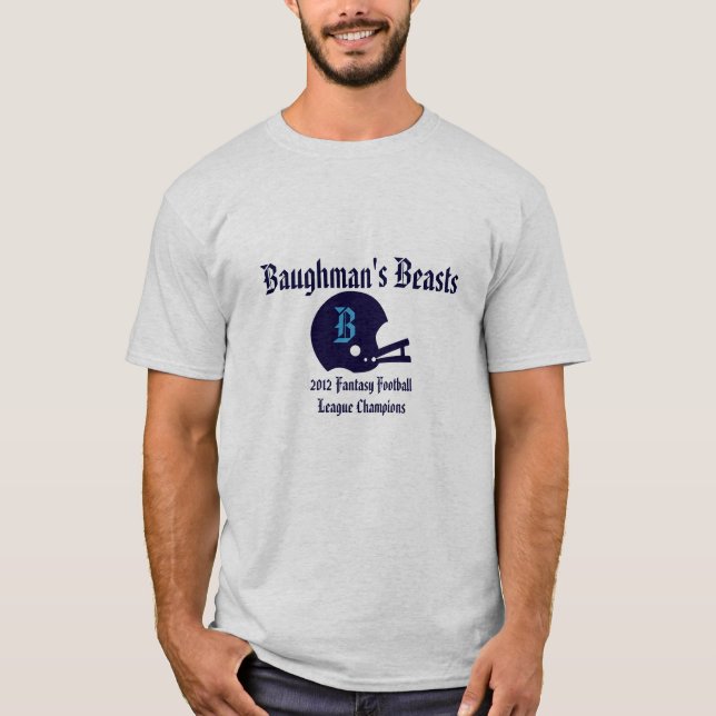 Customizable Fantasy Football t-shirt (Front)