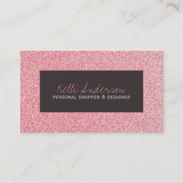Customizable Fashion Consultant Business Cards (Front)