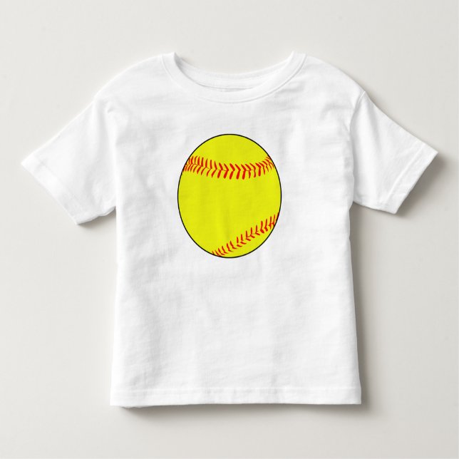 Customizable Fastpitch Softball Toddler T-shirt (Front)