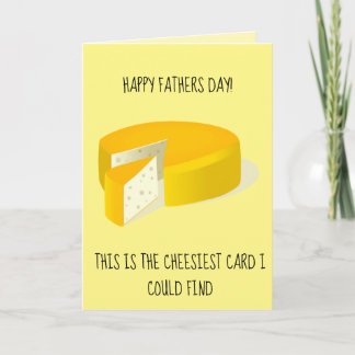 Customizable fathers day cheese card