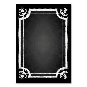 Customizable Faux Chalkboard Table Number Cards by StyledbySeb at Zazzle