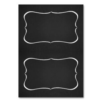 Customizable Faux Chalkboard Tented Place Cards by StyledbySeb at Zazzle