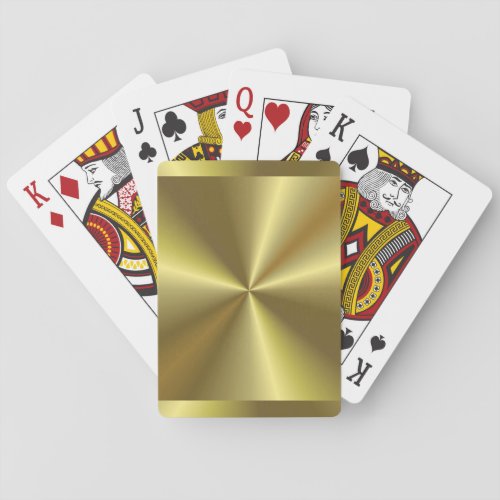 Customizable Faux Gold Elegant Modern Template Poker Cards