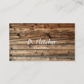 Customizable Faux Wood Business Card by iPictures at Zazzle