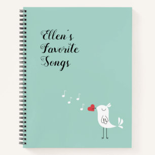 Customizable Favorite Songs Journal
