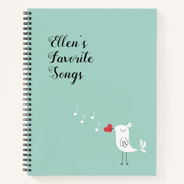 Customizable Favorite Songs Journal (Front)
