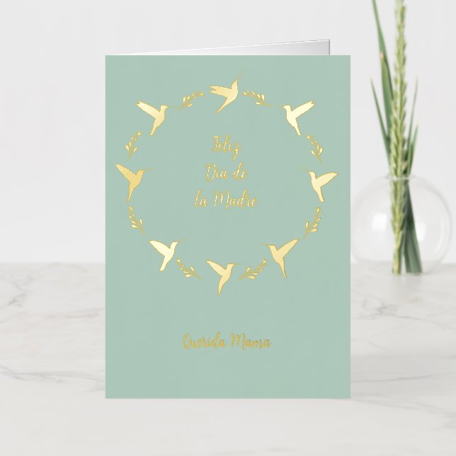 Customizable Feliz Dia De Las Madres Card (Front)