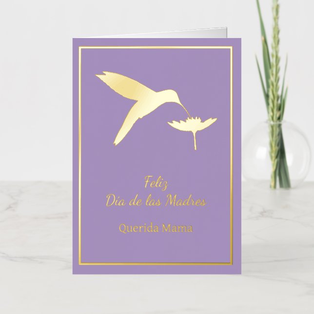 Customizable Feliz Dia De Las Madres Card (Front)