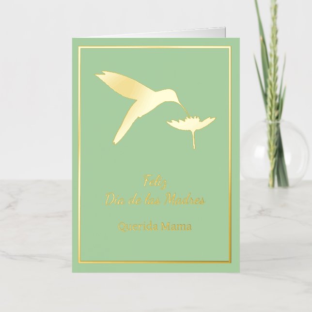 Customizable Feliz Dia De Las Madres Card (Front)