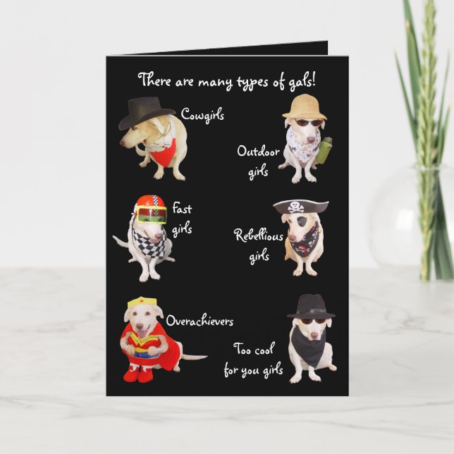 Customizable Female Birthday Card (Front)