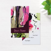 Customizable Feminine Profile Cards # 9731Fem (Desk)