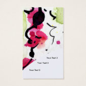 Customizable Feminine Profile Cards # 9731Fem (Back)