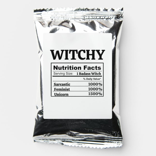 Customizable Feminist Witch Astrology Tarot Custom Coffee Drink Mix (Front)