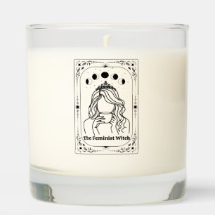 Customizable Feminist Witch Tarot Zodiac Astrology Scented Candle
