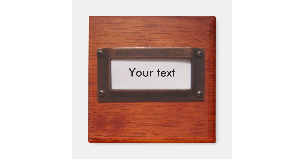 Customizable file label