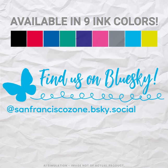 Customizable 'Find us on Social Media' Trodat 4911 Self-inking Stamp (Creator Uploaded)