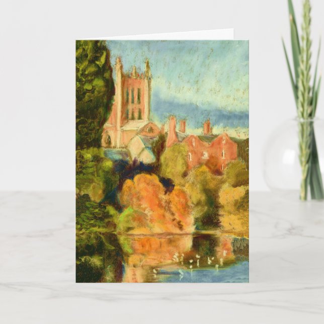 Customizable Fine Art Greeting Card, Cathedral Card (Front)