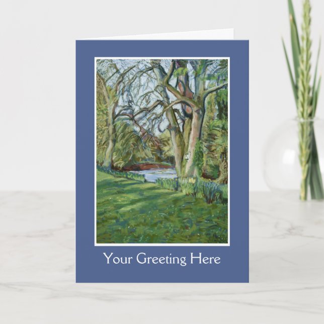 Customizable Fine Art Greeting Card - Spring (Front)