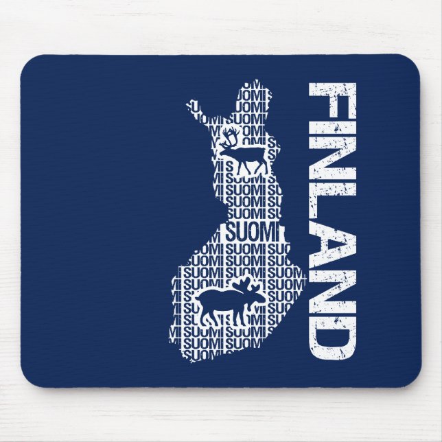 Customizable FINLAND MAP mousepad (Front)