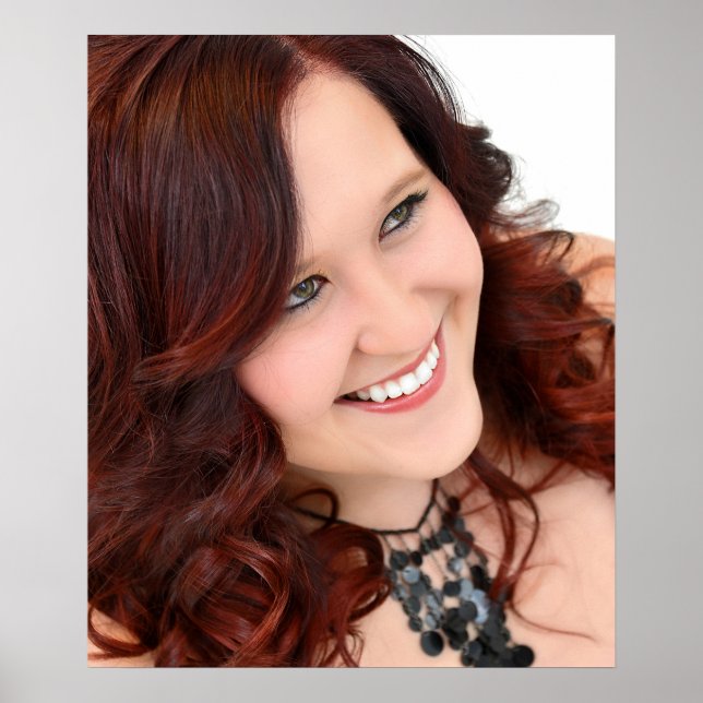 Customizable Fire Ombre' Salon Poster (Front)