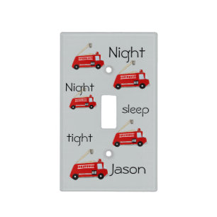 Customizable Fire truck Light Switch Cover
