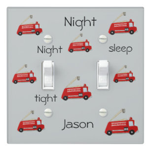 Customizable Fire truck Light Switch Cover
