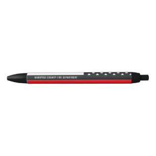 Customizable Firefighter Fire Department Red Line Pen