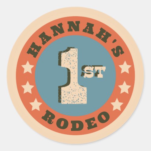 Customizable First Rodeo Stickers