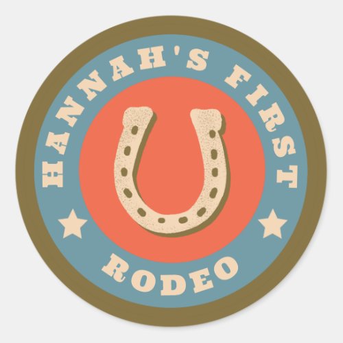Customizable First Rodeo Stickers