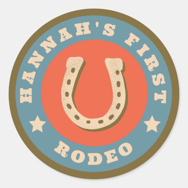 Customizable First Rodeo Stickers (Front)