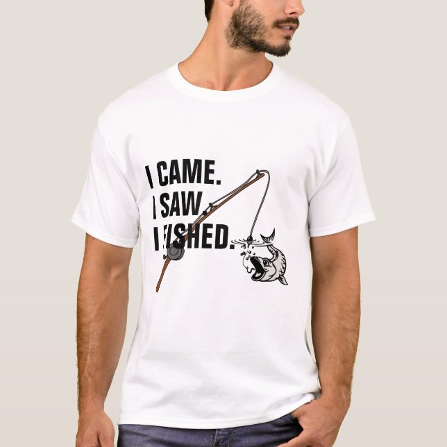 Customizable Fishing Tee - Funny Hunter Angler (Front)
