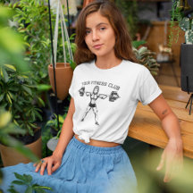 Customizable Fitness Club Weightlifter Design