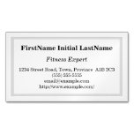 [ Thumbnail: Customizable Fitness Expert Magnetic Business Card ]