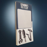 Customizable Fix It List Masculine Handyman Magnetic Notepad<br><div class="desc">This handy notepad features tools like a hammer,  wrench,  and screwdriver with your custom name in the font of your choice. Perfect gift for dads,  handymen,  or yourself.</div>