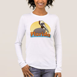 Florida Brown Pelican Women's Basic Long Sleeve T-Shirt