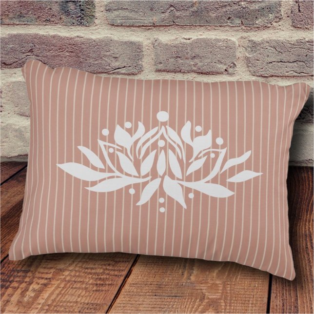 Customizable Flaming Lotus Flower Accent Pillow (Creator Uploaded)