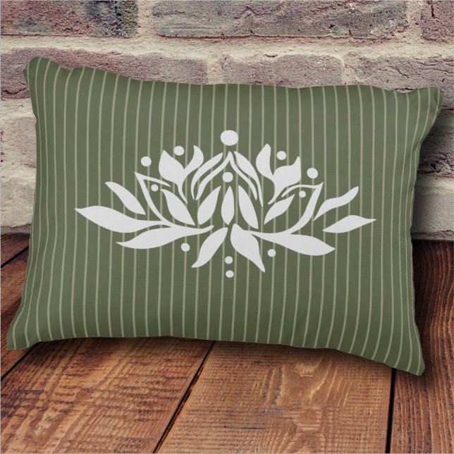 Customizable Flaming Lotus Flower Accent Pillow (Creator Uploaded)