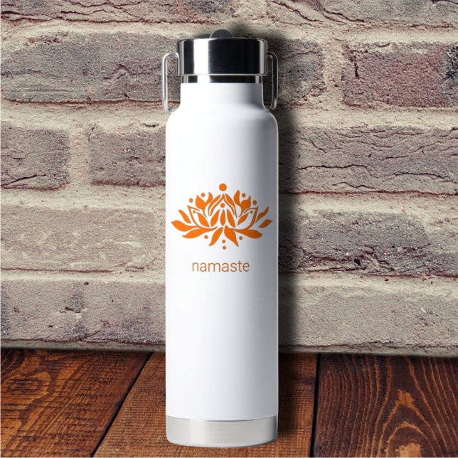 Customizable Flaming Lotus Flower Water Bottle (Creator Uploaded)