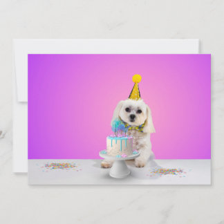 Customizable Flat Party Invitation Card 5x7