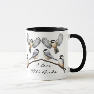 Customizable Flock of Chickadees Mug