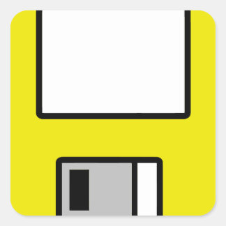 Customizable Floppy Disk Sticker