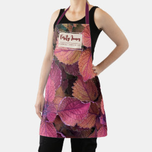 Customizable Floral Apron