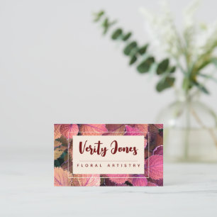 Customizable Floral Business Card