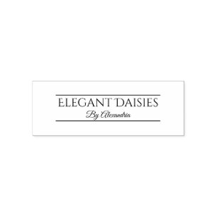 Customizable Floral Daisy Event Planner Self-inking Stamp